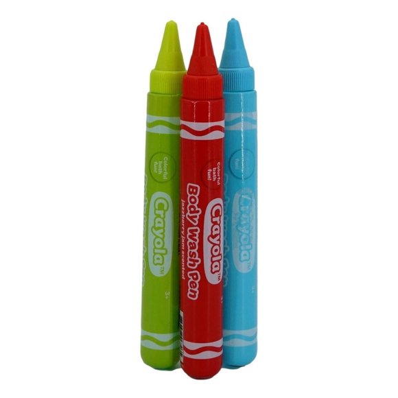 Crayola Other - Crayola Childrens Lot of 3 Colorful Body Wash Pens Multicolor 1.9 Fl Oz New